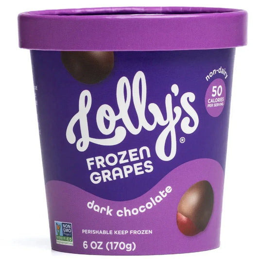 Lolly's Frozen Grapes Dark Chocolate 6oz.