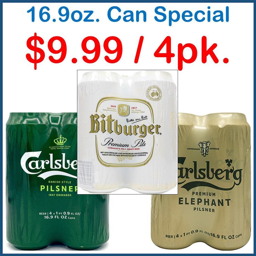 16.9oz. 4 Pack Can Special - East Side Grocery