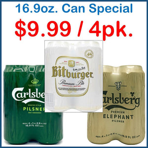 16.9oz. 4 Pack Can Special - East Side Grocery