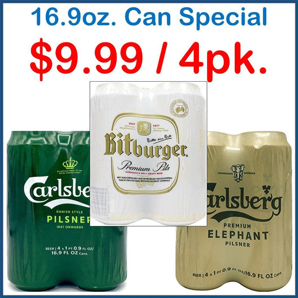 16.9oz. 4 Pack Can Special - East Side Grocery