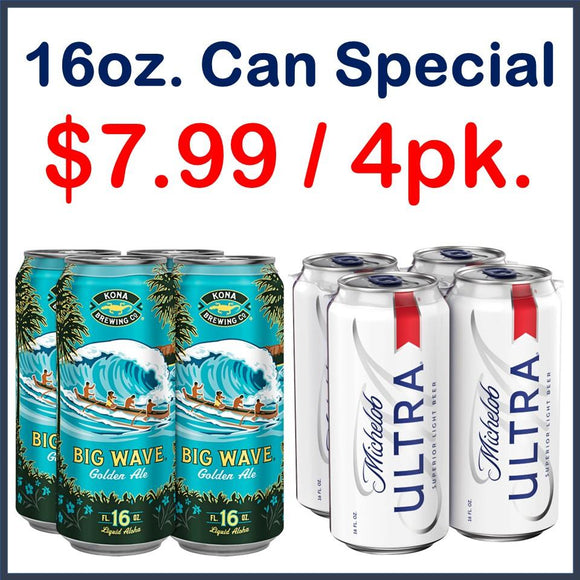 16oz. Can 4-Pack Special - East Side Grocery