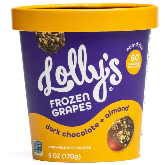 Lolly's Frozen Grapes Dark Chocolate+Almond 6oz.