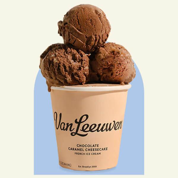 Van Leeuwen Ice Cream Chocolate Caramel Cheesecake