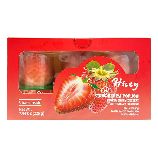 Hicey Strawberry Pop Joy Frozen Dairy Dessert