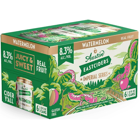 Austin East Watermelon Imperial Cider 12oz. Can