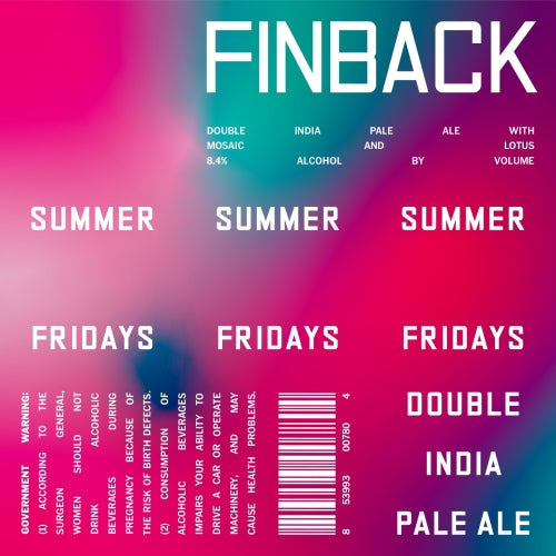 Finback Summer Friday 16oz. Can