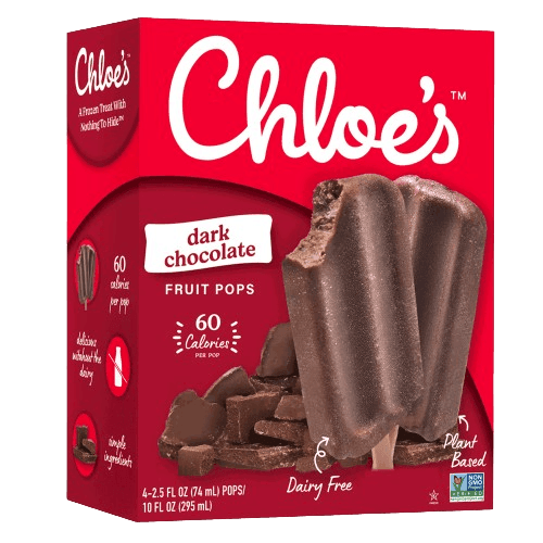 Chloe's Fruit Pop - Dark Chocolate - East Side Grocery