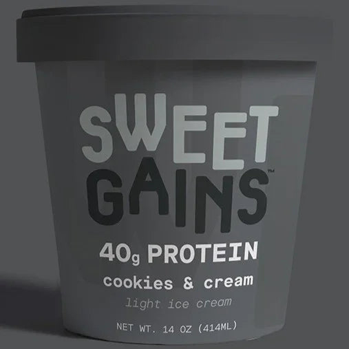 Sweet Gains Cookies & Cream Ice Cream 14oz.