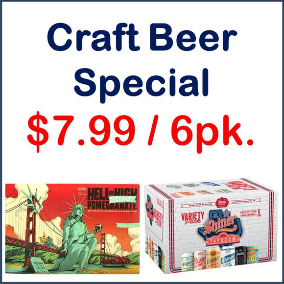 Craft Beer 12oz. Can 6 Pack Special - East Side Grocery