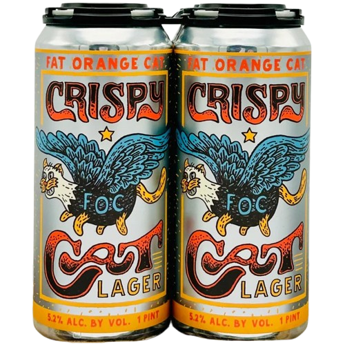 Fat Orange Cat Crispy Cat Lager 16oz. Can