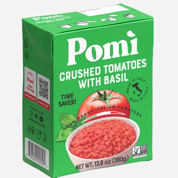 Pomi Crushed Tomatoes with Basil 13.8oz.