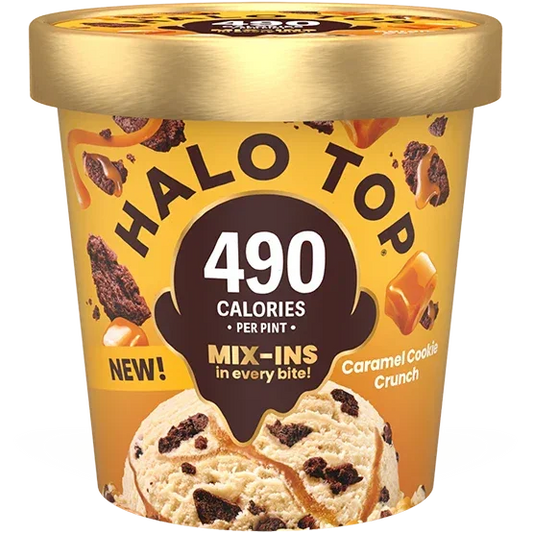 Halo Top MIX-INS Caramel Cookie Crunch 16oz.