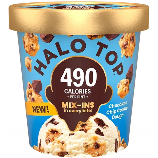 Halo Top MIX-INS Chocolate Chip Cookie Dough 16oz.