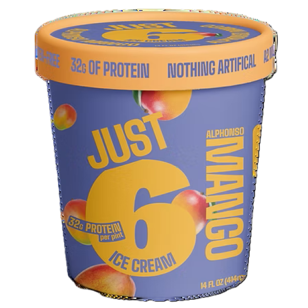 Just 6 Ice Cream Alphonso Mango 14 Fl. oz.