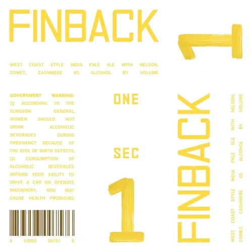 Finback One Sec 16oz. Can