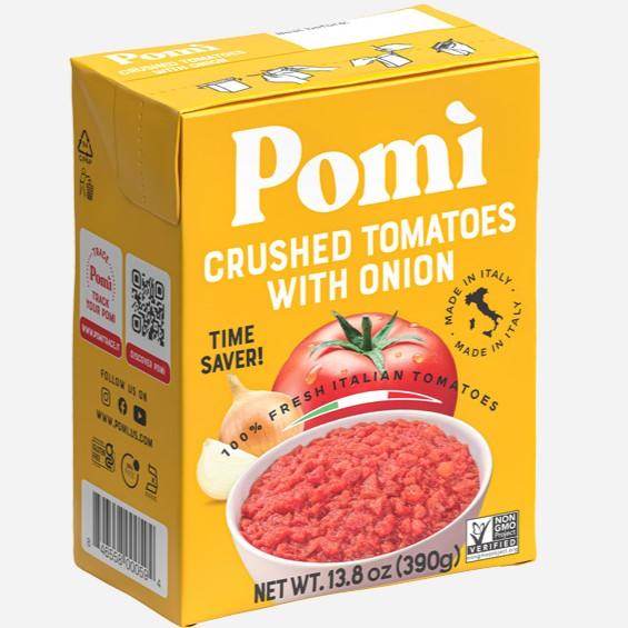 Pomi Crushed Tomatoes with Onion 13.8oz.