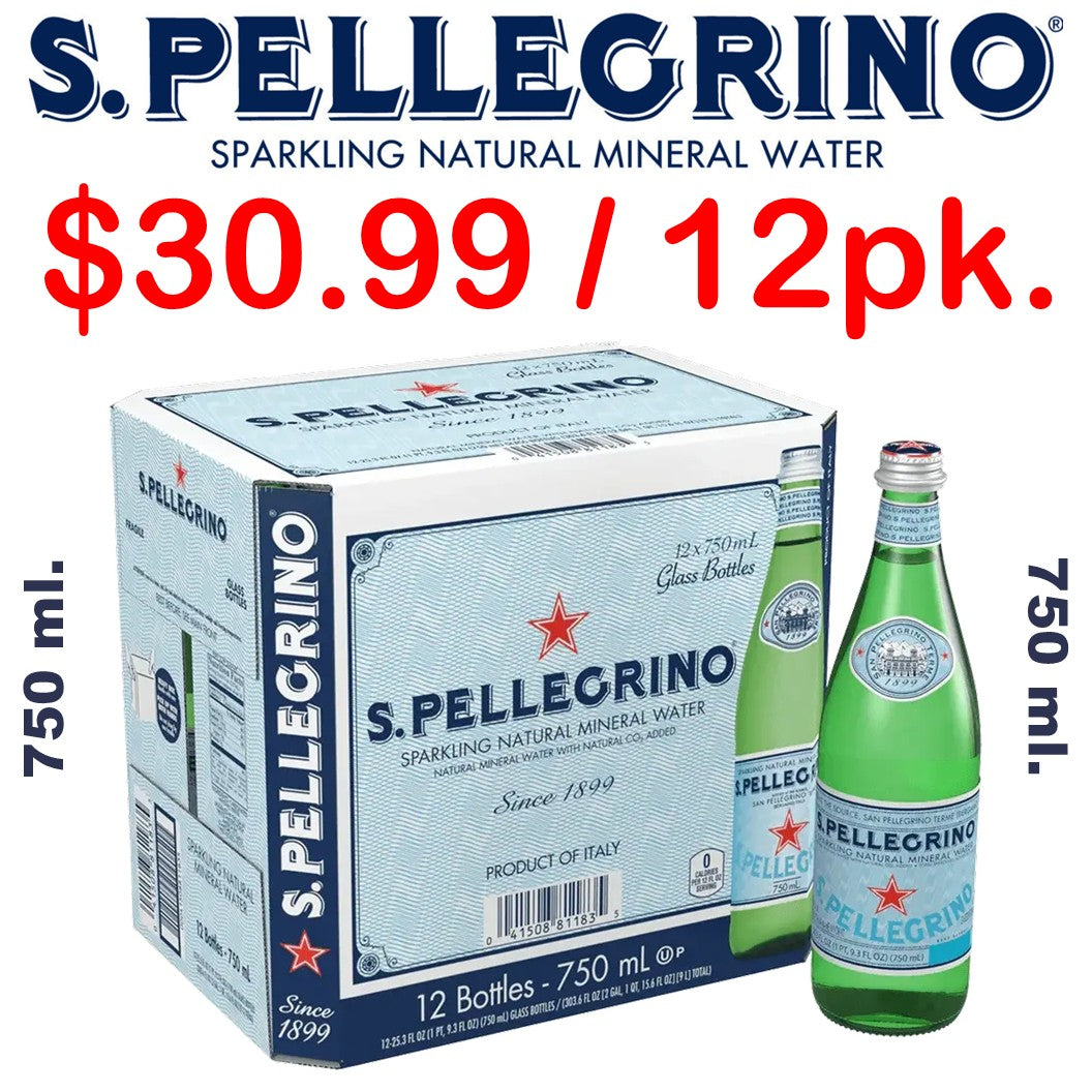 San Pellegrino Sparkling Water 12-Pack Special