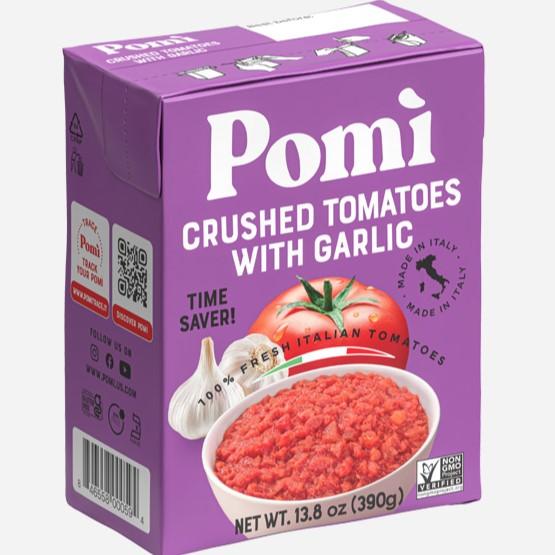 Pomi Crushed Tomatoes with Garlic 13.8oz.