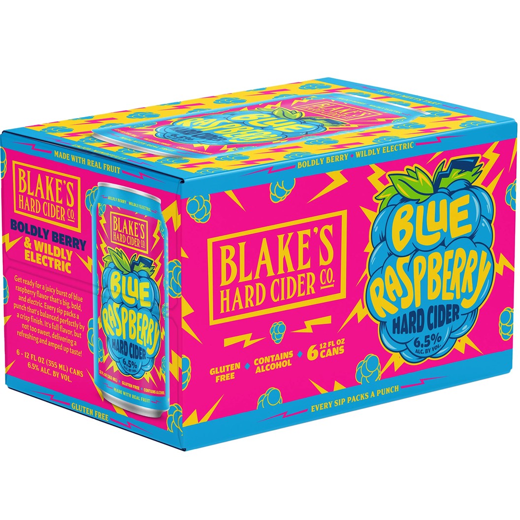 Blake's Hard Cider Blue Raspberry 12oz. Can
