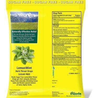 Ricola Sugar Free Lemon Mint 19ct.