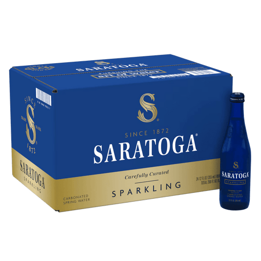 Saratoga Sparkling Water 12oz. Glass Bottle
