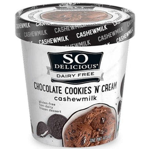 So Delicious Dairy Free Chocolate Cookies n Cream 16oz. - East Side Grocery