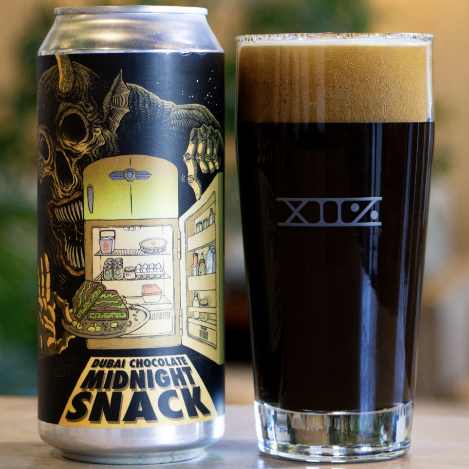 Abomination Brewing Midnight Snack Dubai Chocolate 16oz. Can