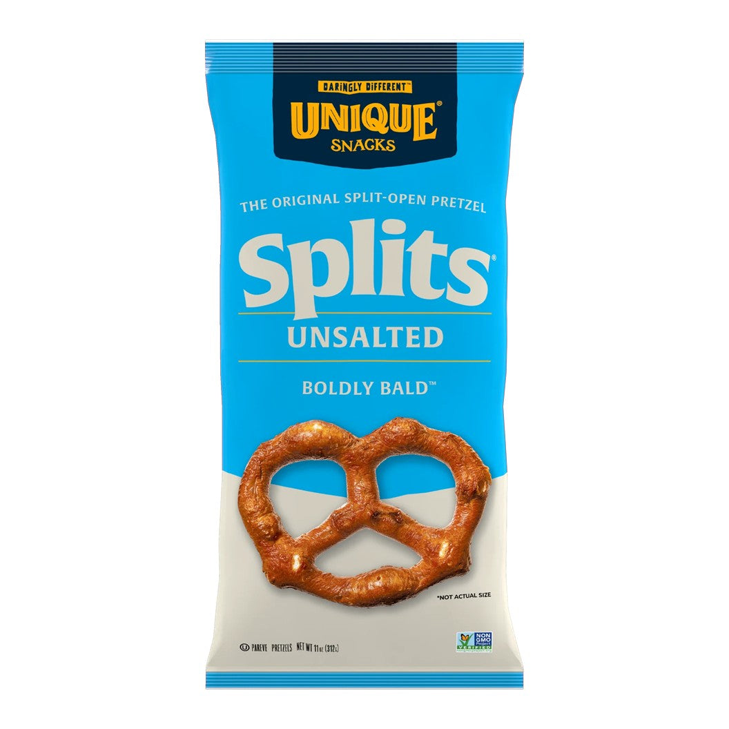 Unique Pretzel Splits Unsalted 11oz.