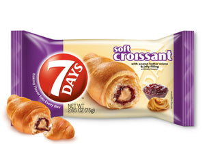 7 Days Soft Croissant Peanut Butter & Jelly - East Side Grocery