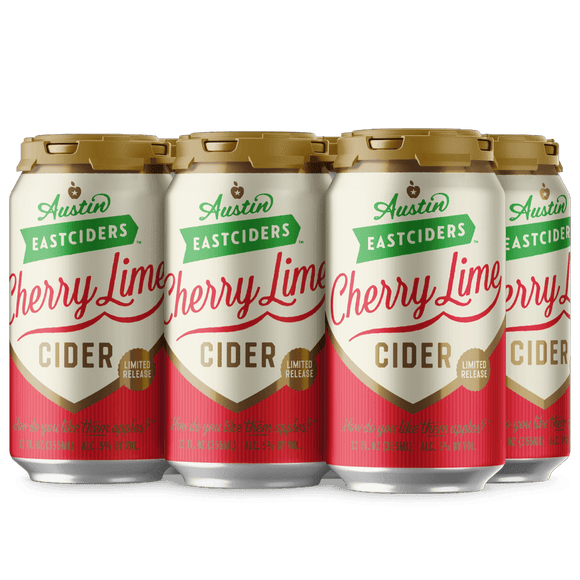 Austin East Cherry Lime Cider 12oz. Can - East Side Grocery