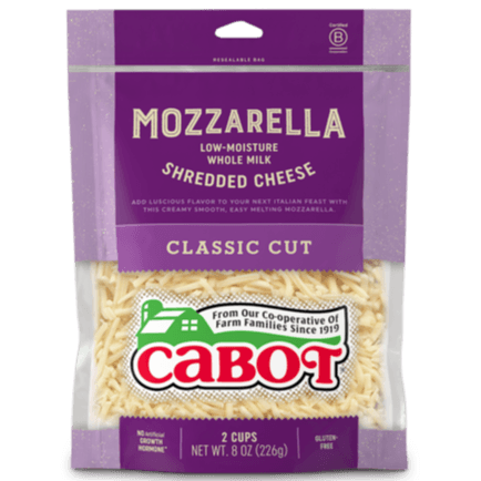 Cabot Cheese Shredded Mozzarella 8oz. - East Side Grocery