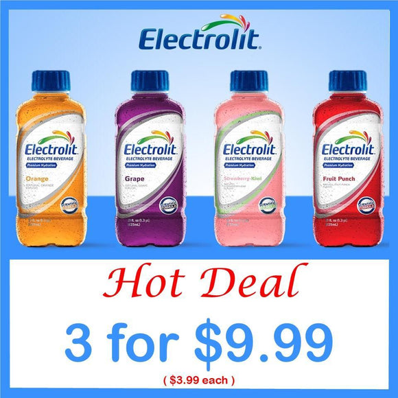 Electrolit Electrolyte Beverage 21oz. 3-Pack Special - East Side Grocery