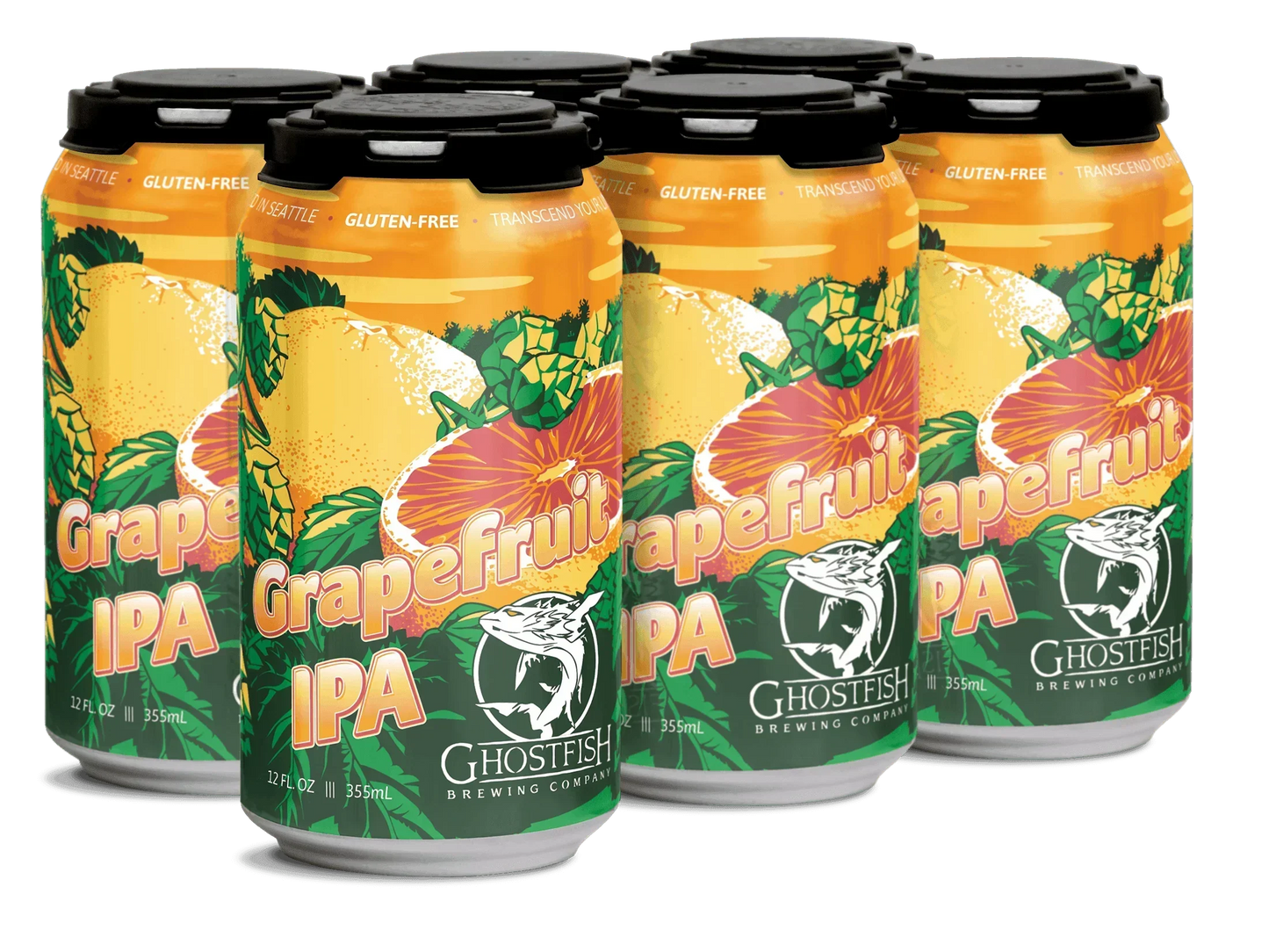 Ghostfish Grapefruit IPA 12oz. Can - East Side Grocery