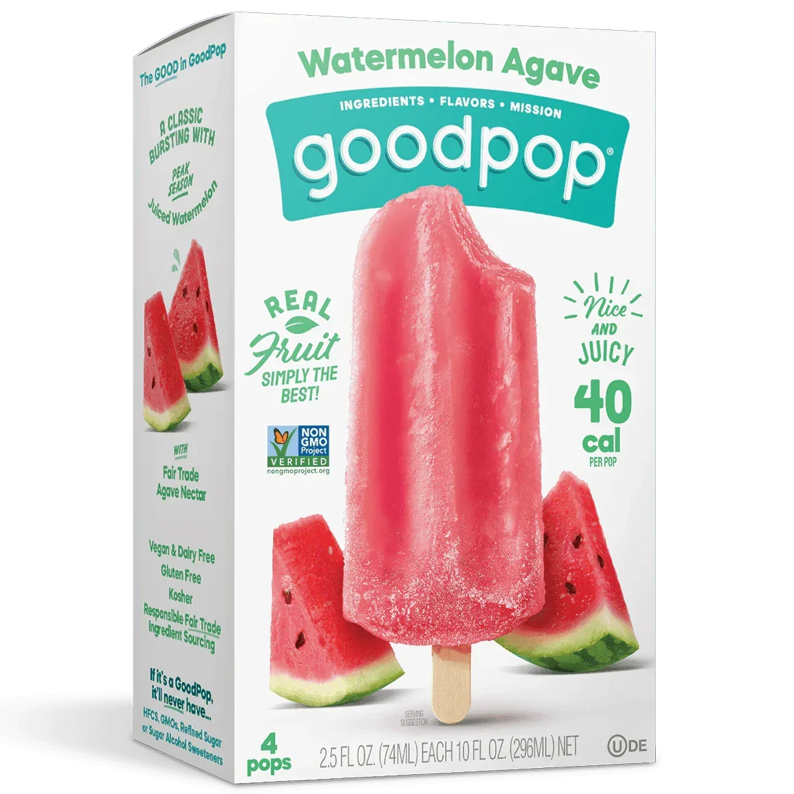 Good Pop Watermelon Agave 4pack - East Side Grocery