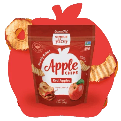 Gourmet Nuts Simple Slices Apple Chips 3.5 - East Side Grocery