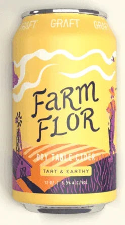 Graft Cider Farm Flor 12oz. Can - East Side Grocery
