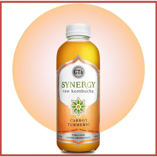 GT'S Synergy Kombucha Carrot Turmeric 16oz. - East Side Grocery