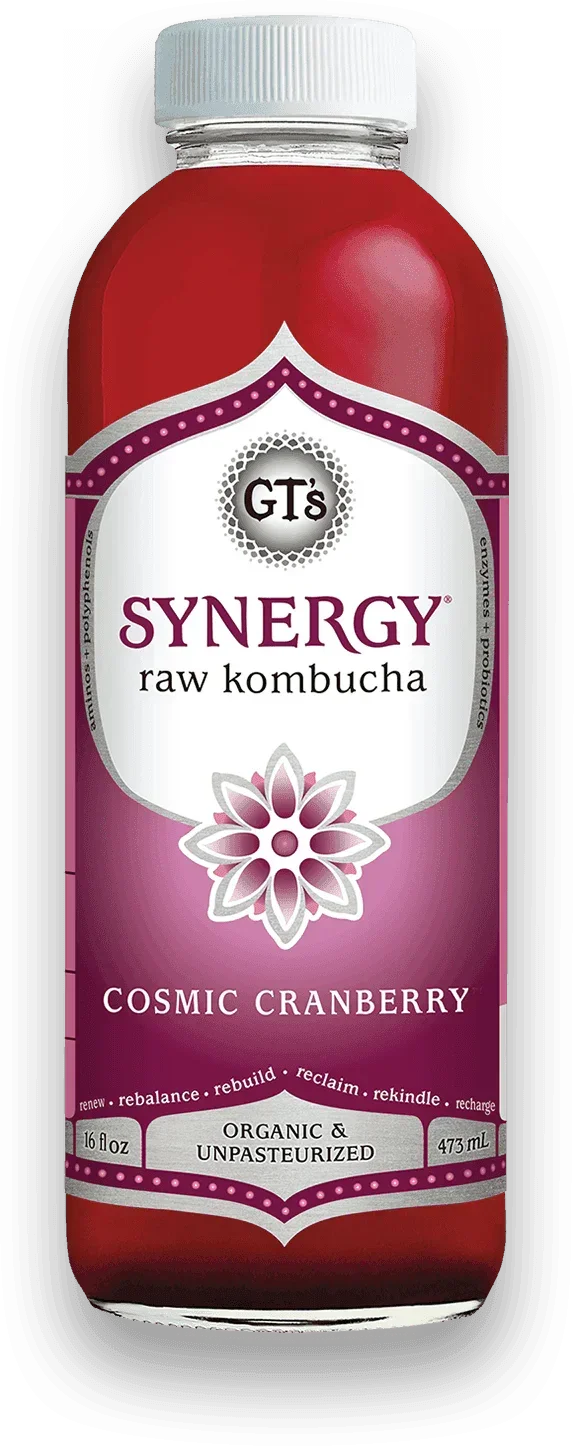 GT'S Synergy Kombucha Cosmic Cranberry 16oz. - East Side Grocery