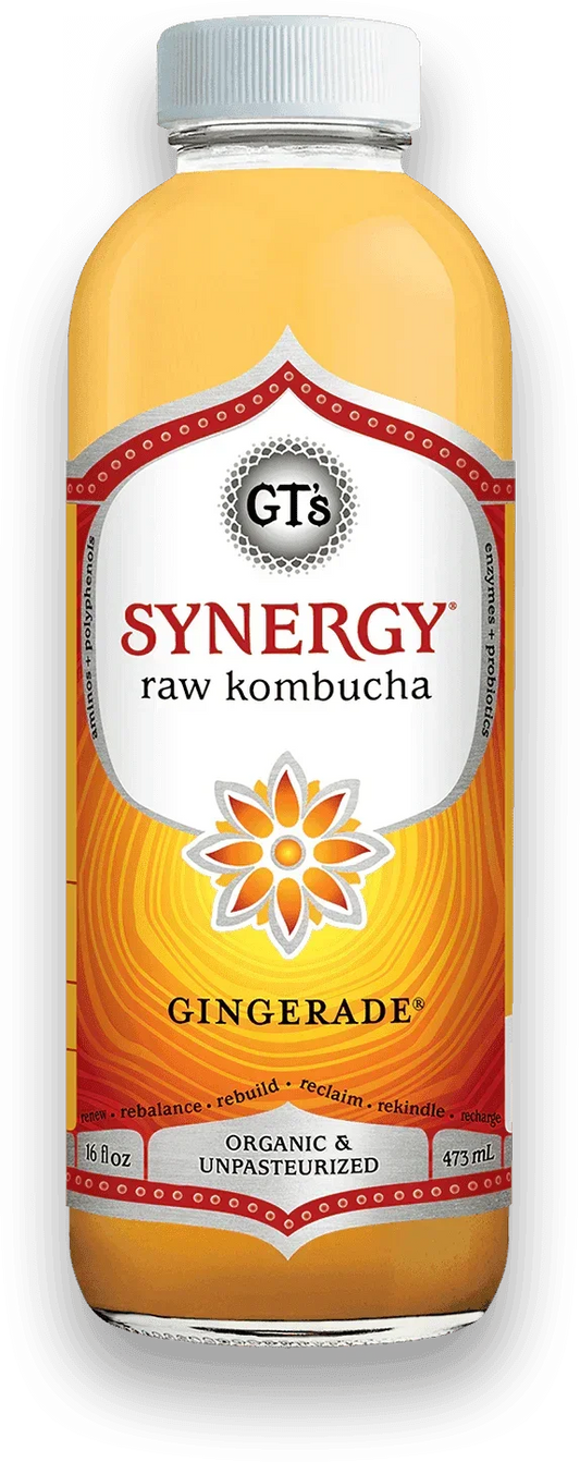 GT'S Synergy Kombucha Gingerade 16oz. - East Side Grocery