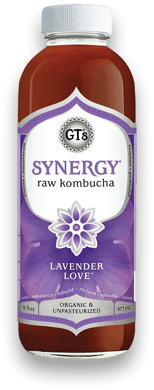 GT'S Synergy Kombucha Lavender Love 16oz. - East Side Grocery