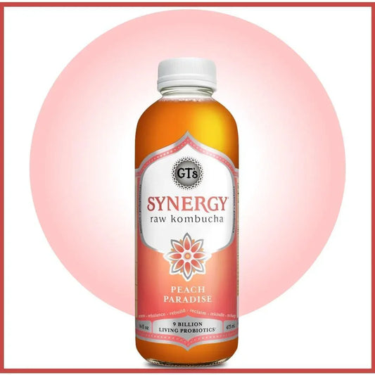 GT'S Synergy Kombucha Peach Paradise 16oz. - East Side Grocery