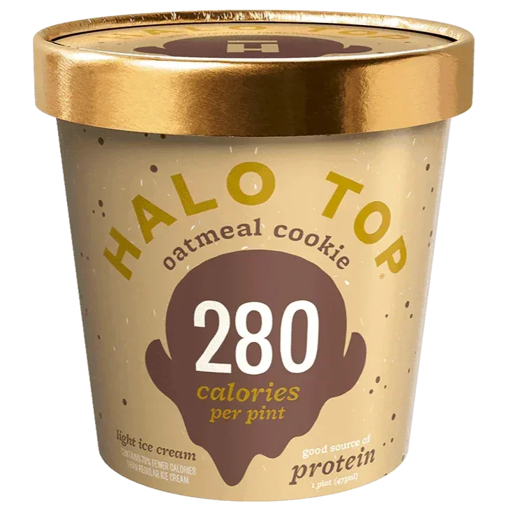 Halo Top Ice Cream Oatmeal Cookie 16oz. - East Side Grocery