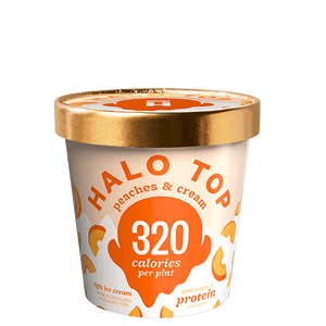 Halo Top Ice Cream Peach & Cream 16oz. - East Side Grocery