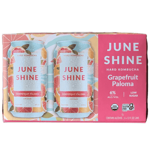 Juneshine Hard Kombucha Grapefruit Paloma 12oz. Can - East Side Grocery