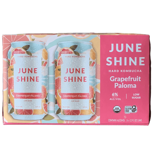 Juneshine Hard Kombucha Grapefruit Paloma 12oz. Can - East Side Grocery