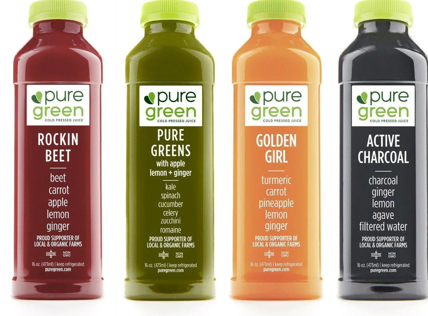Pure Green Cold Pressed Juice 16oz. - East Side Grocery