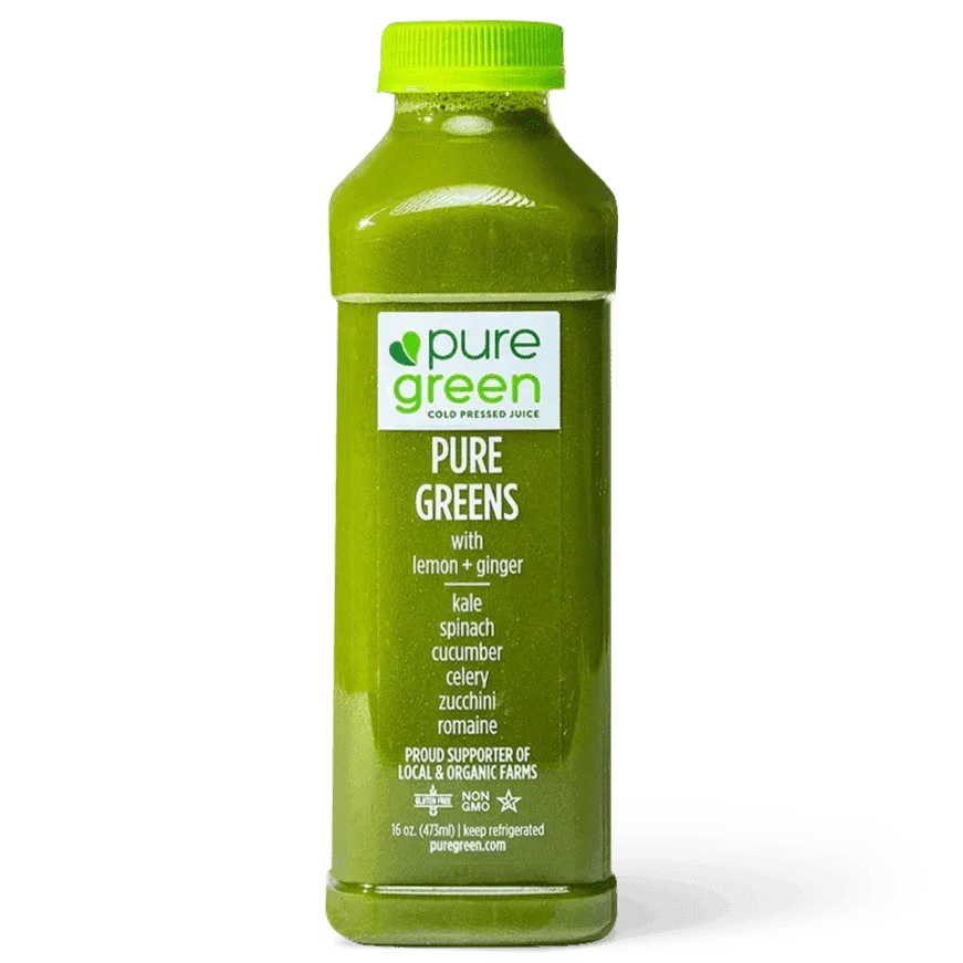 Pure Green Cold Pressed Juice 16oz. - East Side Grocery