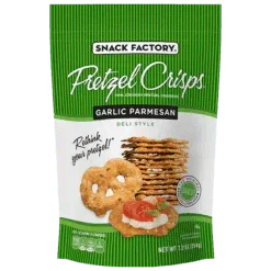 Snack Factory Pretzel Crisps Garlic Parmesan 7.2oz. - East Side Grocery