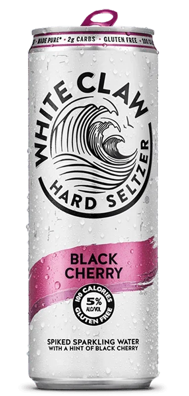White Claw Hard Seltzer Black Cherry 19.2oz. Can - East Side Grocery