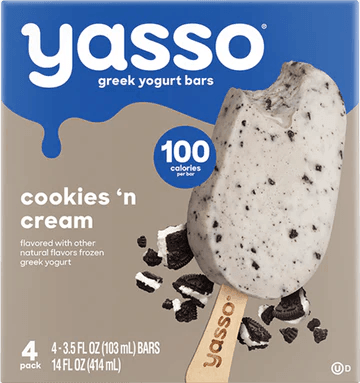 Yasso Frozen Greek Yogurt Bar Cookies 'n Cream - East Side Grocery